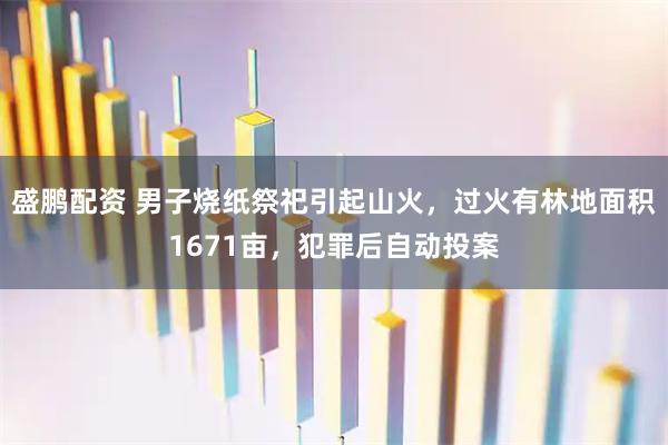 盛鹏配资 男子烧纸祭祀引起山火，过火有林地面积1671亩，犯罪后自动投案